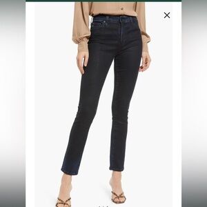 AG Mari High Rise Slim Straight Leg Jeans Denim 28